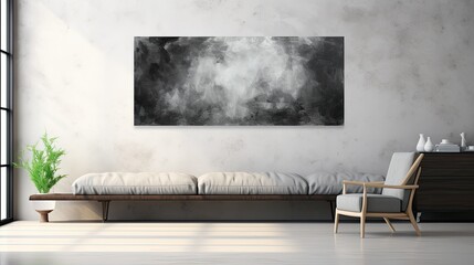 Poster - canvas oil paint background