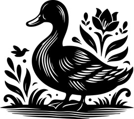 illustration of a duck