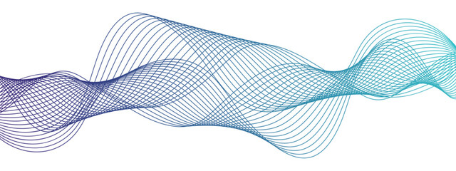 Wall Mural - technology abstract wave energy flow frequency digital wavey lines. business illustration pattern of