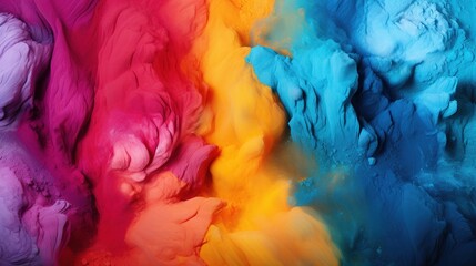 Wall Mural - colorful dye powders in bright and vibrant colors with copy space for banners and backgrounds