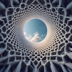 The texture of illusion on sky background vector image background texture generated by ai