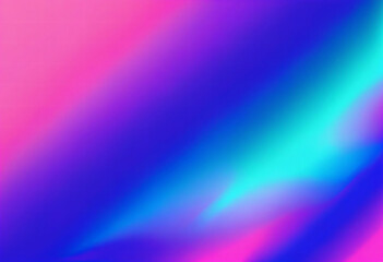 Poster - Neon blue and purple gradient background