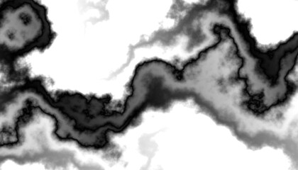 Aufkleber - Black smoke steam isolated transparent background. Fog and mist effect for text or space. Overlay with transparent background
