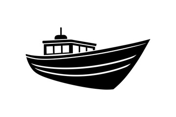 Wall Mural - boat silhouette vector illustration