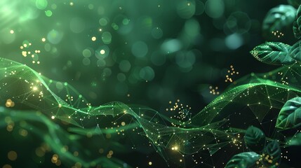 Aufkleber - Website background, deep green thermo, biotechnology style, pixel art. Generative AI.