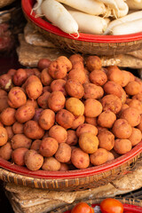 Poster - fresh vegetables on market