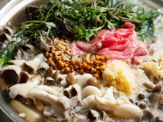 Poster - Assorted mushroom vegetable hotpot	