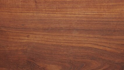 Wall Mural - Teak wood tabletop background. Teak wood texture background. Horizontal shot of long teak wood tabletop. Empty tabletop. wood texture background