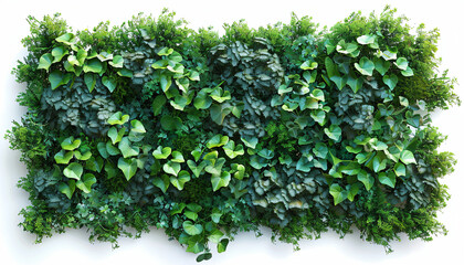 Wall Mural - Dense Green Foliage on a Wall Trellis