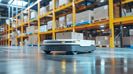 Autonomous warehouse robots that use 3D imaging to automate the sorting and storage of packages for efficient fulfillment.