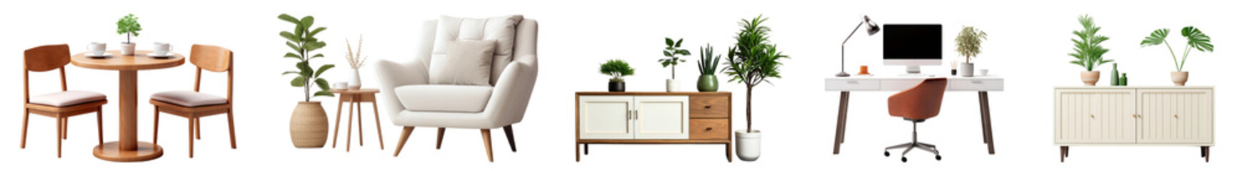 Wall Mural - simple minimal modern furniture set