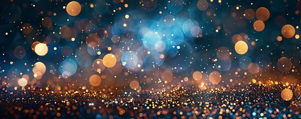 Wall Mural - Stunning abstract background with bokeh and light effect featuring shiny glitter