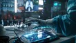 © Sirisook - Surgical glovehand operating holographic displays in an advanced operating room, illustrating future medical advancements selective focus, futuristic healthcare theme, vibrant, Fusion, cuttingedge med