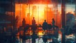 © Антон Сальников - Concept of business people working together in an office and having a discussion with generative AI