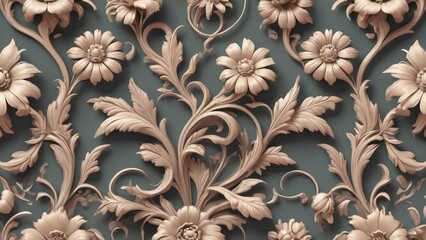 Classic ornate floral patterns with a vintage feel