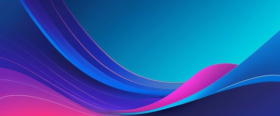 Wall Mural - a blue and pink background with wavy lines