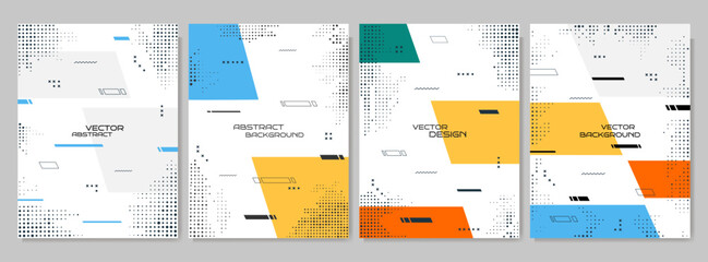 Wall Mural - vector illustration. flowing geometric shapes and lines. design elements for cover, brochure, layout