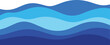 © adnan - Printabstract blue wave background vector illustration, blue waves isolated on a white background