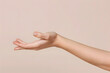 © Oksana_Latysheva - Cupped hand, palm gesture mockup isolated on background