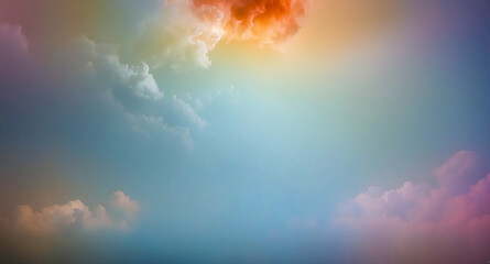 Sticker - Pastel Colored Clouds