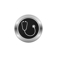 Wall Mural - Stethoscope icon isolated on transparent background