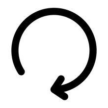 back up reload rotation line icon