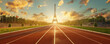 © LS Visuals - Athletics track in front of Eiffel Tower on Olympic 2024 games 2024 stadium