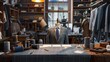 © ASoullife - Exquisite Tailored Suits Bespoke Workshop with Fine Fabrics Thread Spools and Business Cards