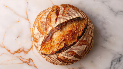 Wall Mural - First sourdough on plate