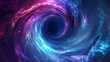 © Visioner - Cosmic hues swirl in vibrant digital vortex depiction