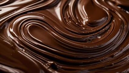 Wall Mural - Beautiful chocolate background wave