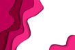 © Toing - Pink abstract flowing background papercut concept design