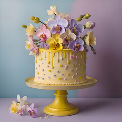 Canvas Print - elegant cake for celebrations