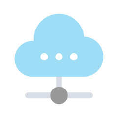 Wall Mural - Get this beautiful and amazing icon of cloud communication in modern style