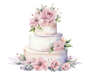 Wall Mural - PNG Wedding cake dessert flower