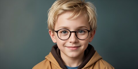 Wall Mural - schoolboy ready to study