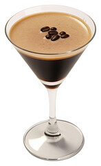 Sticker - PNG Espresso martini cocktail coffee drink.