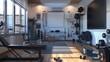 © ASoullife - Elite Athlete's Personal Sanctuary Home Gym with HighEnd Equipment Trophies and Motivational Posters for Peak Performance and Success