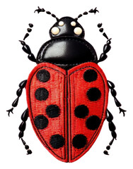 png ladybug animal red white background. ai generated image by rawpixel.