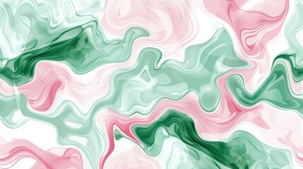 green pink abstract liquid seamless pattern on white background. artistic background. decorative wallpaper. interior design pattern.