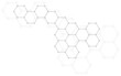 © LariBat - Abstract geometric shape of grey connected hexagons symbolizing big data, AI, technology, innovative connectivity for presentations, technical projects, modern design concepts
