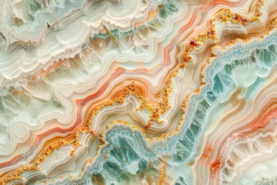 A detailed view of a beautiful marble, suitable for use in decorative or design contexts