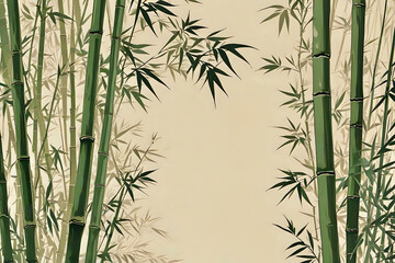 Poster - bamboo forest background