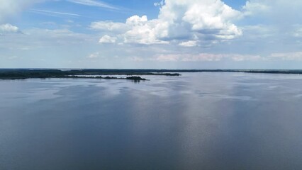 Sticker - Lake Tisza from Above, Hungary