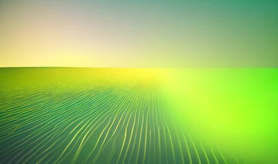 Poster - abstract green background with sun