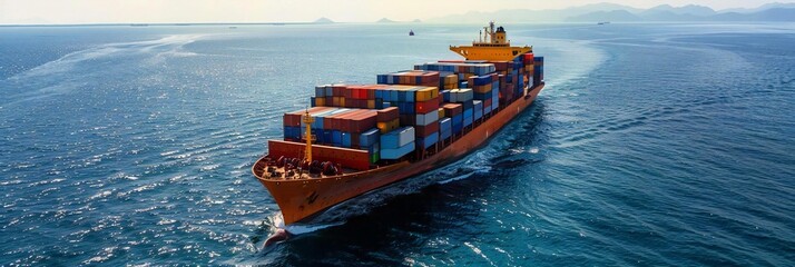 Container Ship Cargo Carrier for Global Shipping and Logistics