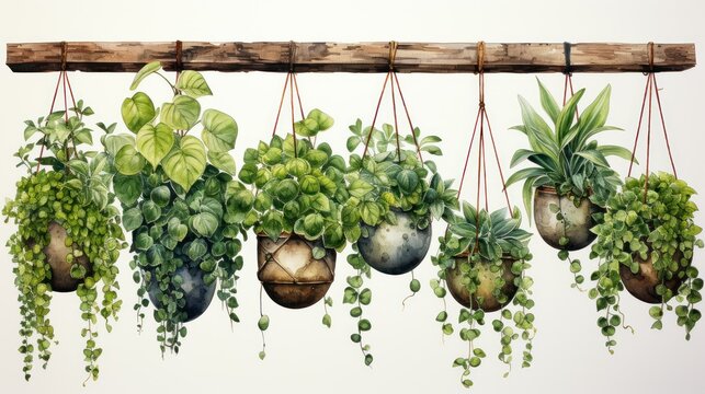 Realistic Stock Photos of hanging plant