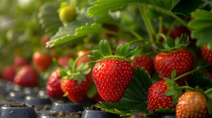 Wall Mural - Strawberry plant 