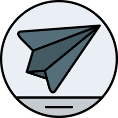 Canvas Print - Paper Plane Icon