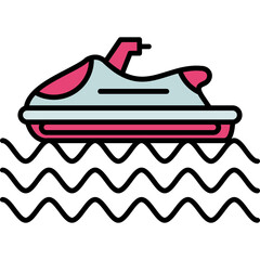 Sticker - Parasailing Icon